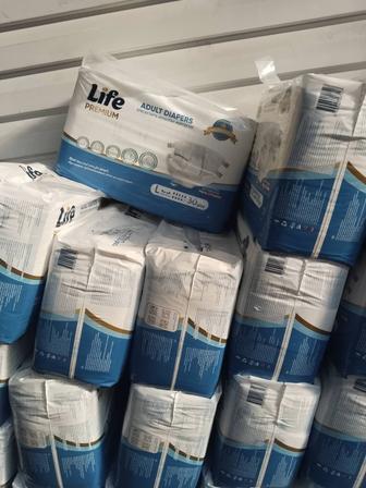 взрослые подгузники life premium