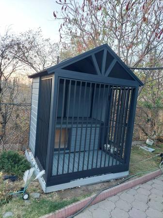 Вольер с будкой для собак
