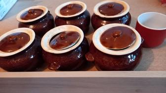 Горшочки для запекания, керамические, 6 штук, б/у, использовались 1 раз