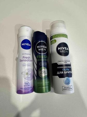 Nivea дезодоранты и гель для бритья