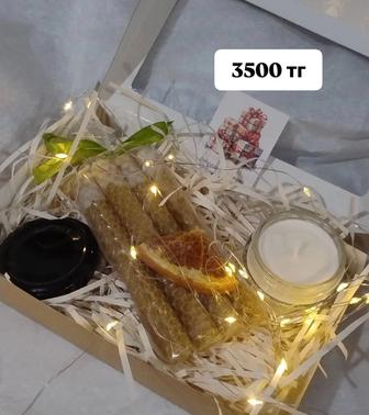 Подарочные наборы. Тайный Санта. Свечи. Новый год. Подарок.