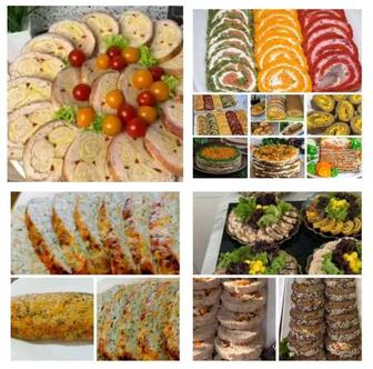 Печеночные рулеты и торт