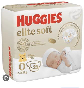 Памперсы HUGGIES elite soft