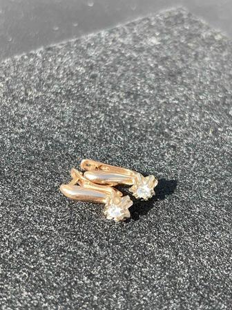 Серьги золотые