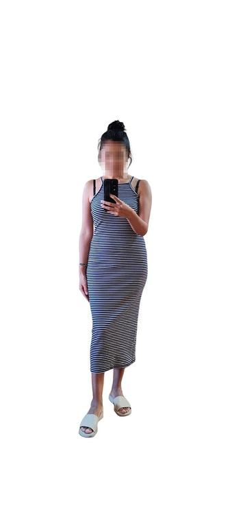 Платье в полоску