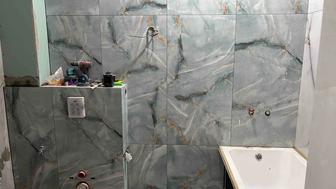 Укладка кафеля.Малярные работы окраска стен с аппарата.