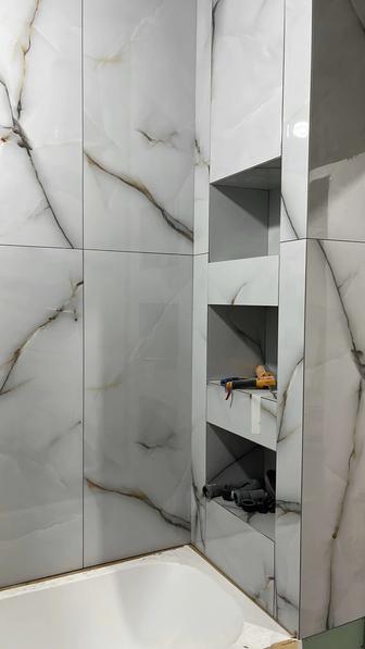 Укладка кафеля.Малярные работы окраска стен с аппарата.