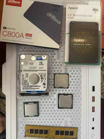 Процессоры , SSD 256gb 1tb внешние накопители