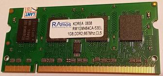 Продам модуль памяти для ноутбука 512MB и 1GB DDR2