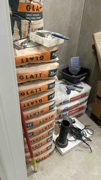 Излишки шпатлевка и ротбанд