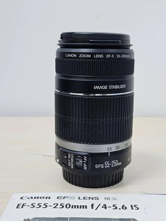 Продаётся теле объектив
Canon EF-S 55-250mm f/4-5.6 IS