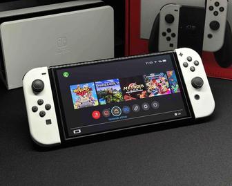 Б/у прошитый Nintendo switch OLED