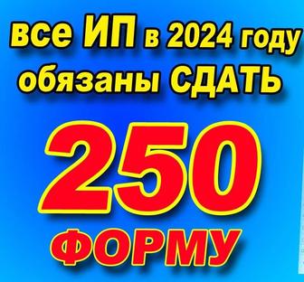 Сдать налоговый отчет 250 и 270 для ИП ТОО и физических лиц 910 ФНО