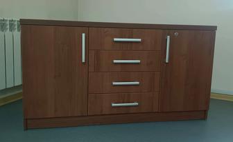 Тумба офисная с выдвижными ящиками и дверцами