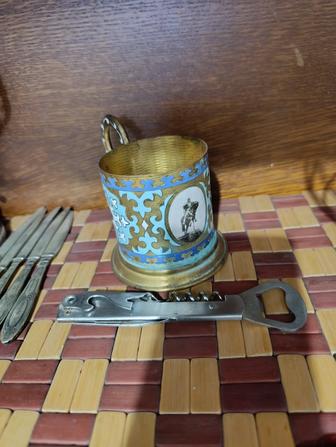 Открывашка штопор ножик складной винтаж