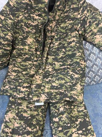 Военная зимняя куртка с брюками бушлат