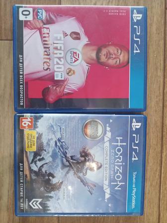 Диски Fifa20, Horizon Zero Dawn Complete Edition