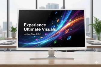 Монитор HKC 32 дюйма IPS Идеальное состояние Яркий экран