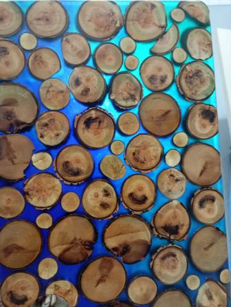 Изделия из натурального дерева, эпоксидной смолы