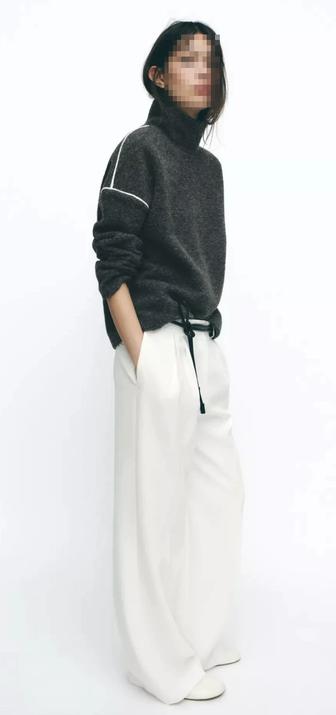 Широкие брюки с защипами Zara