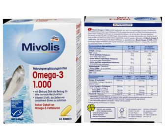 Mivolis Omega-3 1000
 Производство Германия.