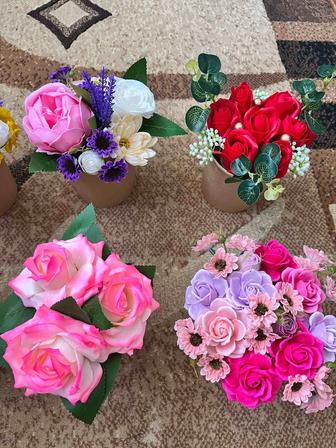 Мыльные розы цветы