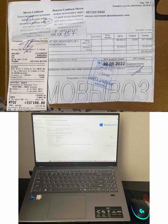 Продам ноутбук ASER SWIFT 3 (SSD)