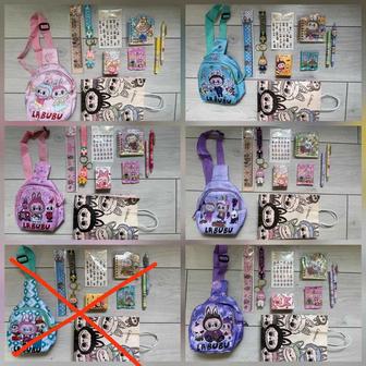 Рюкзак с канцелярскими товарами с рисунком Лабубу