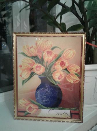 Картина вышивка