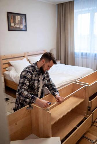 Сборка и разборка мебели, ремонт профессиональный мебельщик!