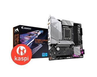 Мат.Плата LGA 1700 GIGABYTE B760M AORUS ELITE AX 4x DDR5 Кнопки Q-Flas