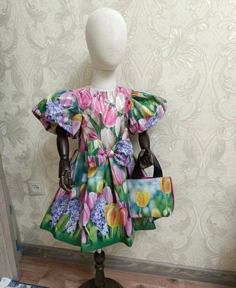 Прокат платье из пакета на 4-5 лет