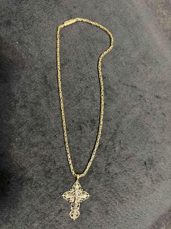 Продам цепочку с крестиком