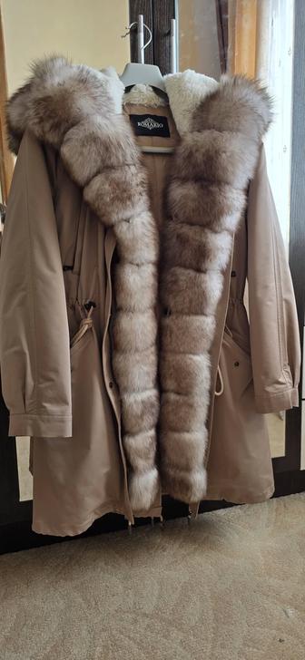 Парка с натуральным мехом писец