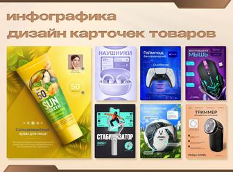 Инфографика/ Дизайн карточек товара/ креативы