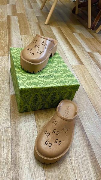 Тапки Gucci коричневые 38,5-39