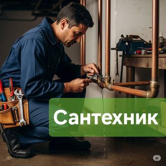 Сантехник. Сместитель мен кран ауыстыру. Унитаз және раковина орналастыру.