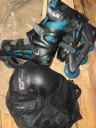 Ролики летние размер 37 с комплектом защиты