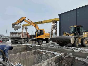 Экскаватор котлован копка Алматы готов к работе любой сложности 24/7 нал/б