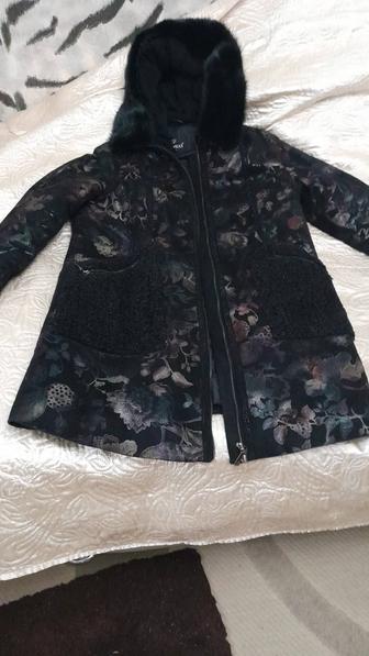 Парка из натуральной кожи