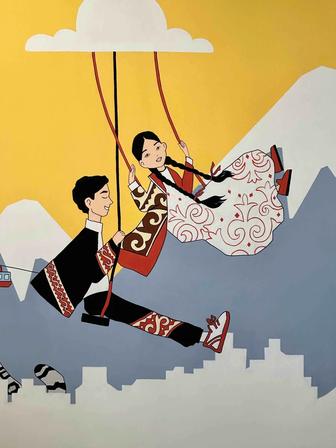 Роспись стен в школах