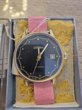 Часы мужские новые позолоченные СССР Слава