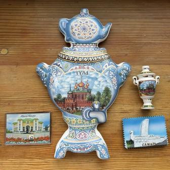 Сувенир настенный тульский самовар