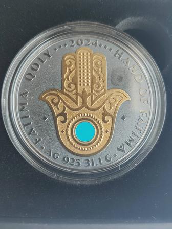 СЕРЕБРЯНАЯ МОНЕТА РУКА ФАТИМЫ