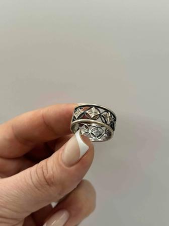 Кольцо серебро