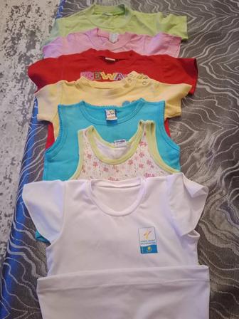 Продам детские футболки, майки 1 год