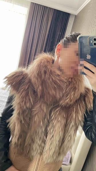 Меховая жилетка бобрик