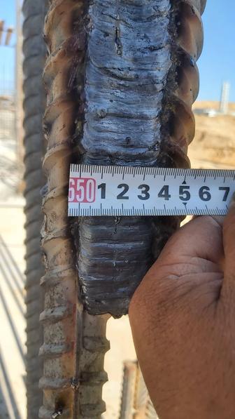 Сварка колонны, ригеля и шайбы в монолитном доме. Сварка арматуры по городу