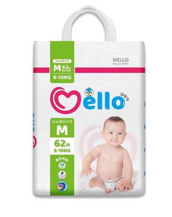 Mello подгуз M размер 62шт