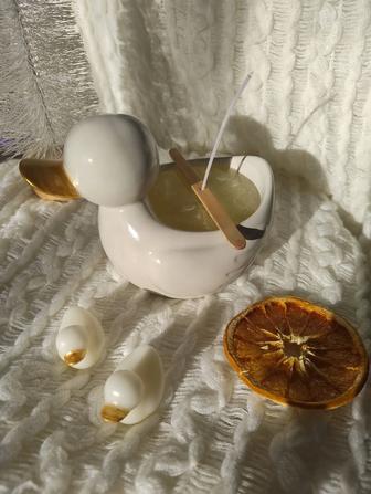 Утиное семейство. Свечи. Подарочный набор. Уникальные свечи